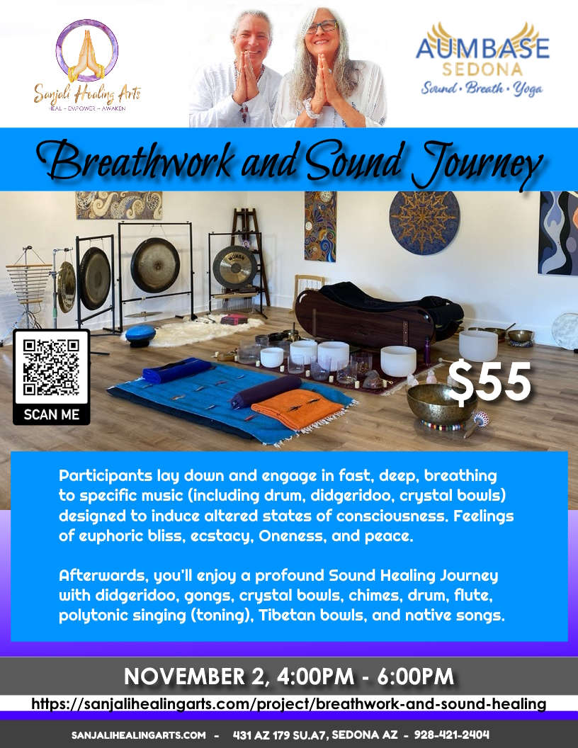 Breathwork and Sound Healing Journey in Sedona with Daniel Posney and Valerie Irons